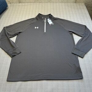 New Under Armour Mens HeatGear Pullover Shirt Mens XL Loose Fit 1/4 Zip